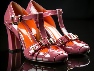 modern trendy woman shoes