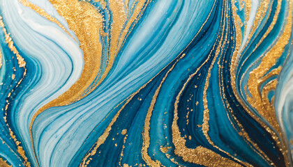 blue and white marble ink painting, a luxurious abstract texture background for banners and design projects