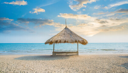 beach hut on the beach