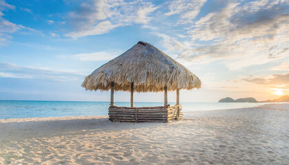 beach hut on the beach