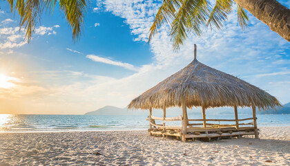 beach hut on the beach