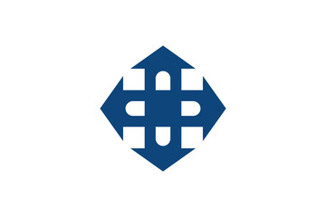 medical logo design with house logo concept premium vector