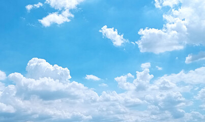 Sky background with white clouds
