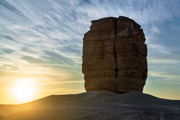 Judah thumb or devil thumb is a rock formation in the desert near Riyadh,Saudi Arabia.