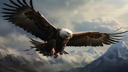 american bald eagle ai generated