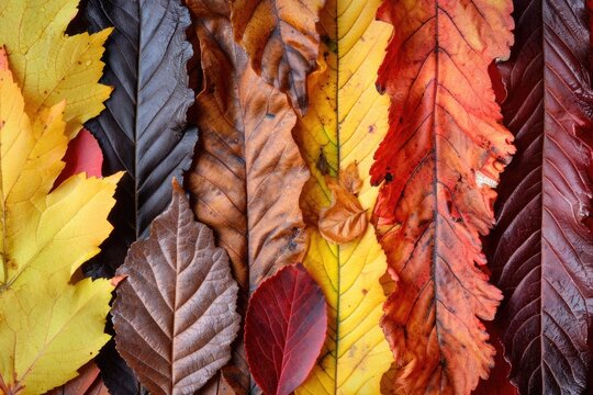 A close up view of a bunch of leaves. Suitable for nature-themed projects