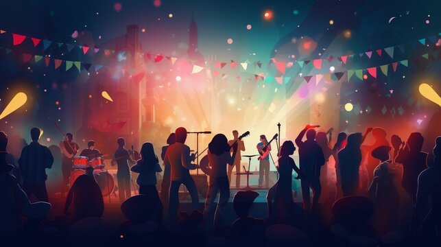 people dancing in the club ai generated