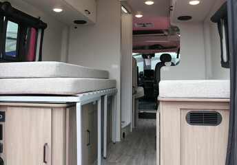 Motorhome stored bed