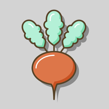 recommend clip art: Turnip isolated design vector icon. Vegetable sign
