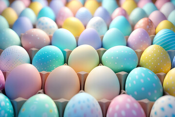 Fototapeta na wymiar Colored Easter eggs. 