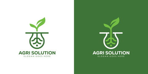 Creative Light Bulb Logo. Agricultural Ecology, Lightbulb Leaf Garden Plant Innovation Logo Icon Symbol Vector Design Template. - obrazy, fototapety, plakaty