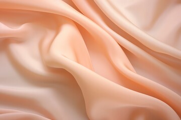pastel peach silk fabric texture background. Peach fuzz.
