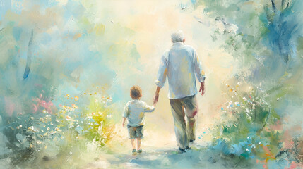 grandfather and grandson