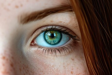 Close up portrait of a thoughtful beautiful woman.