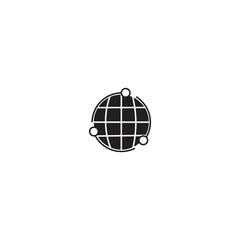global web icon, global share icon, globe vector illustration