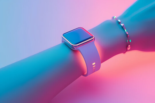 A timeless wrist adorned with a sleek fashion accessory, embodying the perfect balance between practicality and style with a striking clock face watch