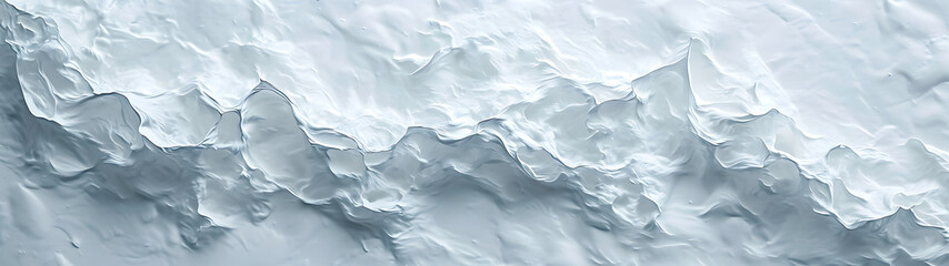Plane Flying Over Snow-Covered Iceberg in Enchanting Scene