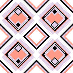 Ikat abstract seamless pattern for artwork and production