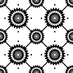 Ikat abstract seamless pattern for artwork and production