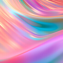 Obraz premium Colored waves with mirror effect