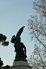 Statue of the Fallen Angel, Retiro Park, Madrid