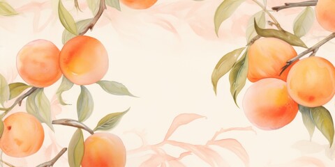 Apricot subtle watercolor, seamless tile