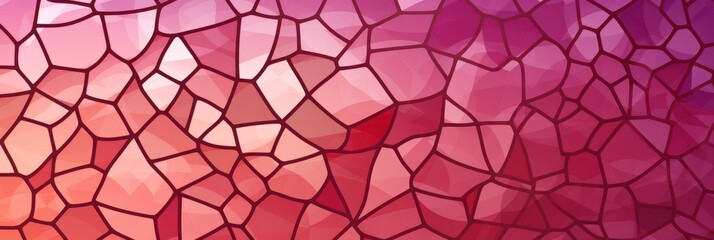 Burgundy pattern Voronoi pastels  - obrazy, fototapety, plakaty