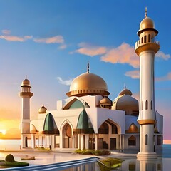 Fototapeta na wymiar beautiful mosque wallpapers
