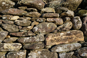 Détail de mur de pierres