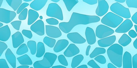 Cyan pattern Voronoi pastels