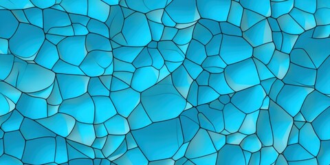 Cyan pattern Voronoi pastels