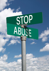 stop abuse sign