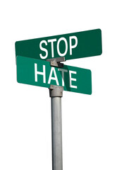 stop hate sign