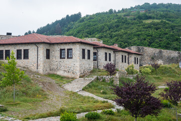Fototapeta na wymiar The castle walls of the castle of Prizren in Kosovo