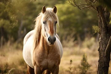 Obraz na płótnie Canvas Portrait of a horse in his natural habitat