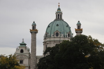 Fototapeta na wymiar St Charles Church of Vienna, Austria