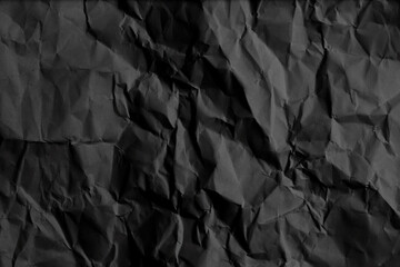 Crumpled torn craft paper blank texture copy space background.