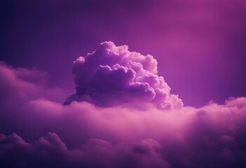 Abstract cloud between neon purple haze