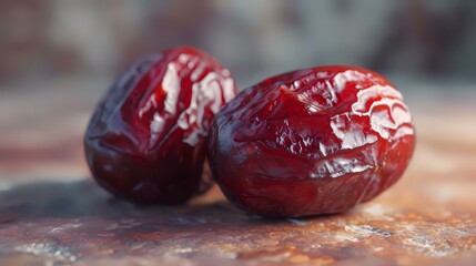 Date fruit on a rustic background. Close-up of dates.
