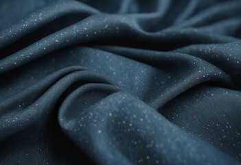 Glossy Silk or Satin Texture in Denim Blue Colors