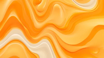 Fotobehang abstract orange fat stains background © enshal