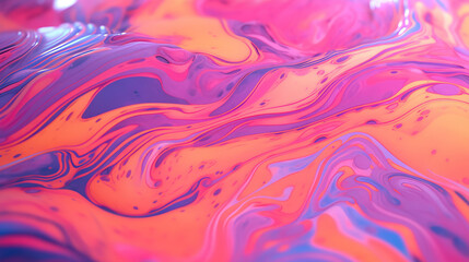 Background close-up of flowing forms of liquid molten hydrogen