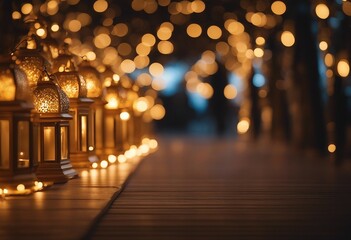 Golden Lanterns Lighting the Path to Festive Joy
