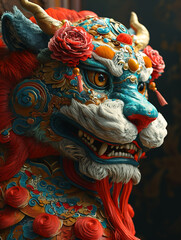 Fototapeta na wymiar Chinese lion illustration