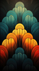 Obraz premium background, wallpaper or case design in retro abstraction style