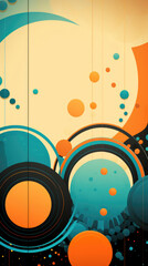 Retro colored abstract background, wallpaper or case design