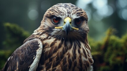 eagle owl portrait ai generted