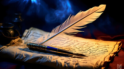 Timeless Tales: The Quill's Ancient Script