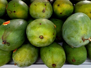 green apples on the market