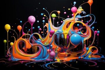  a black background with multicolored swirls and a black background with a black background and a black background with a black background.